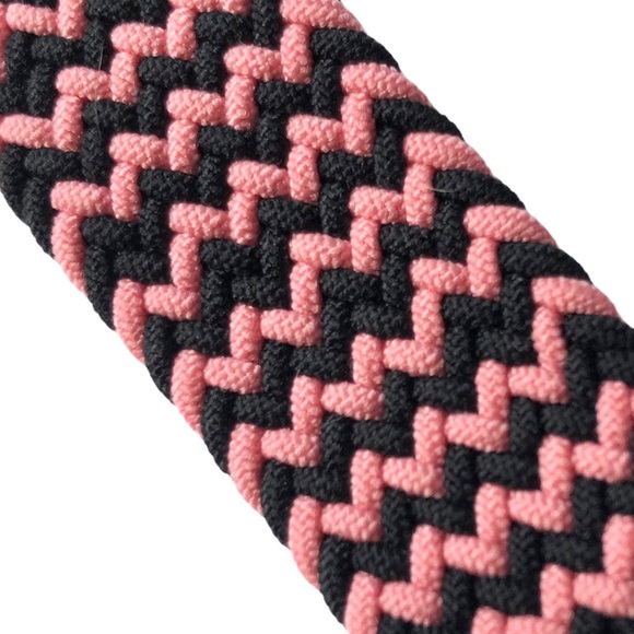 Elastic Adjustable Band Apple Watch 38/40/41mm Pink Black Chevron Stretchy - Picture 2 of 9